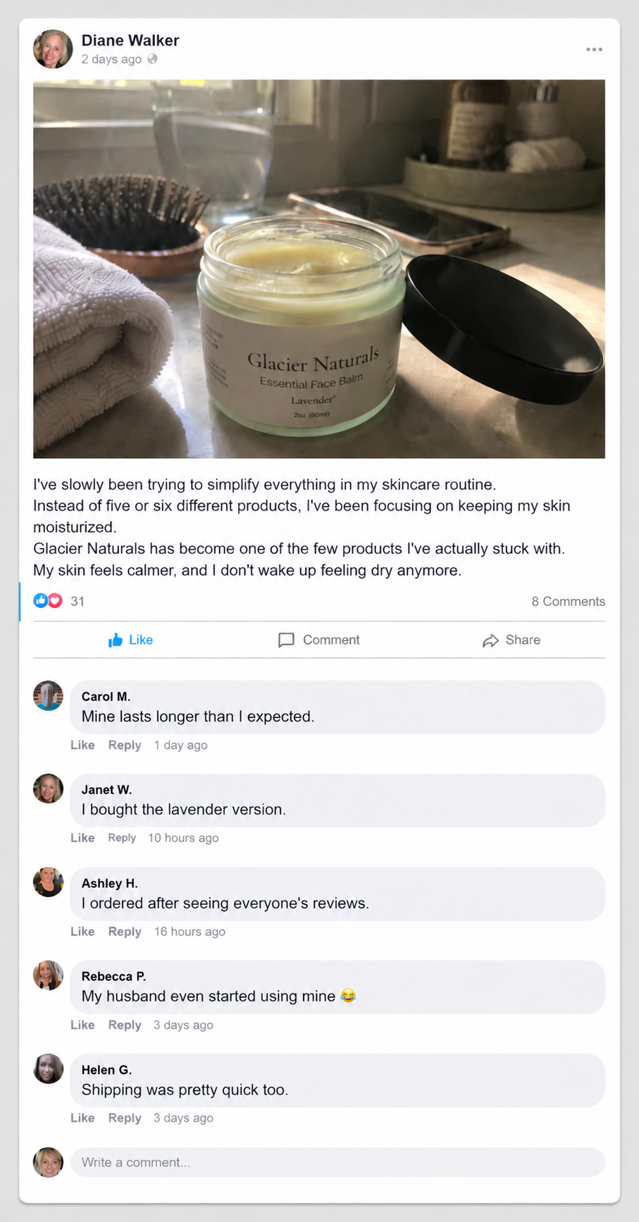 Facebook post, part 2 of 2