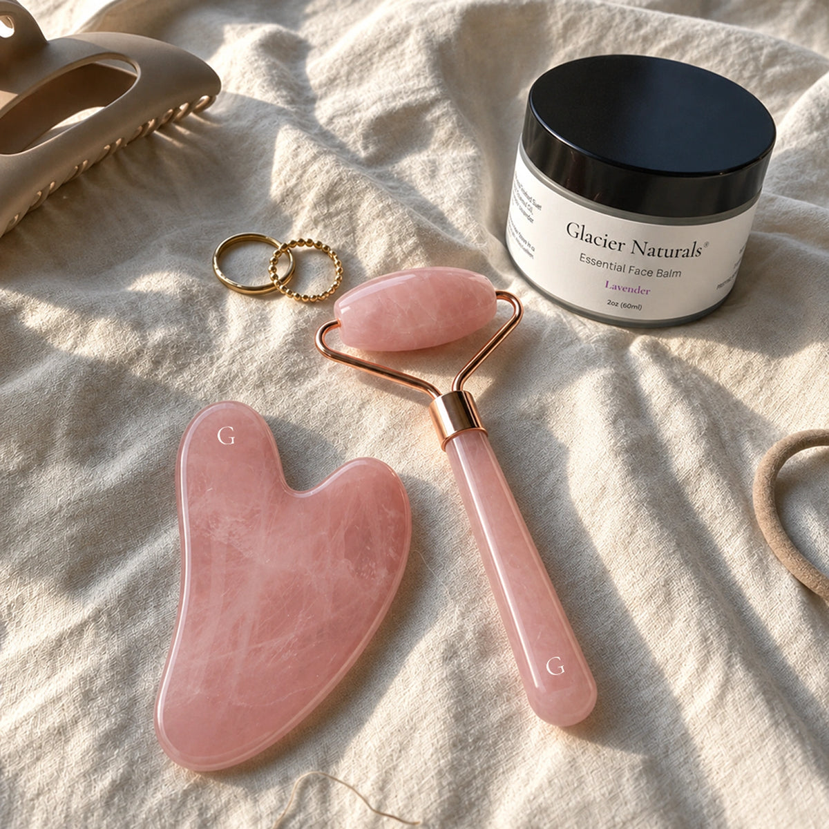 Rose Quartz Facial Roller