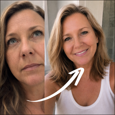 Woman with a smooth radiant complexion