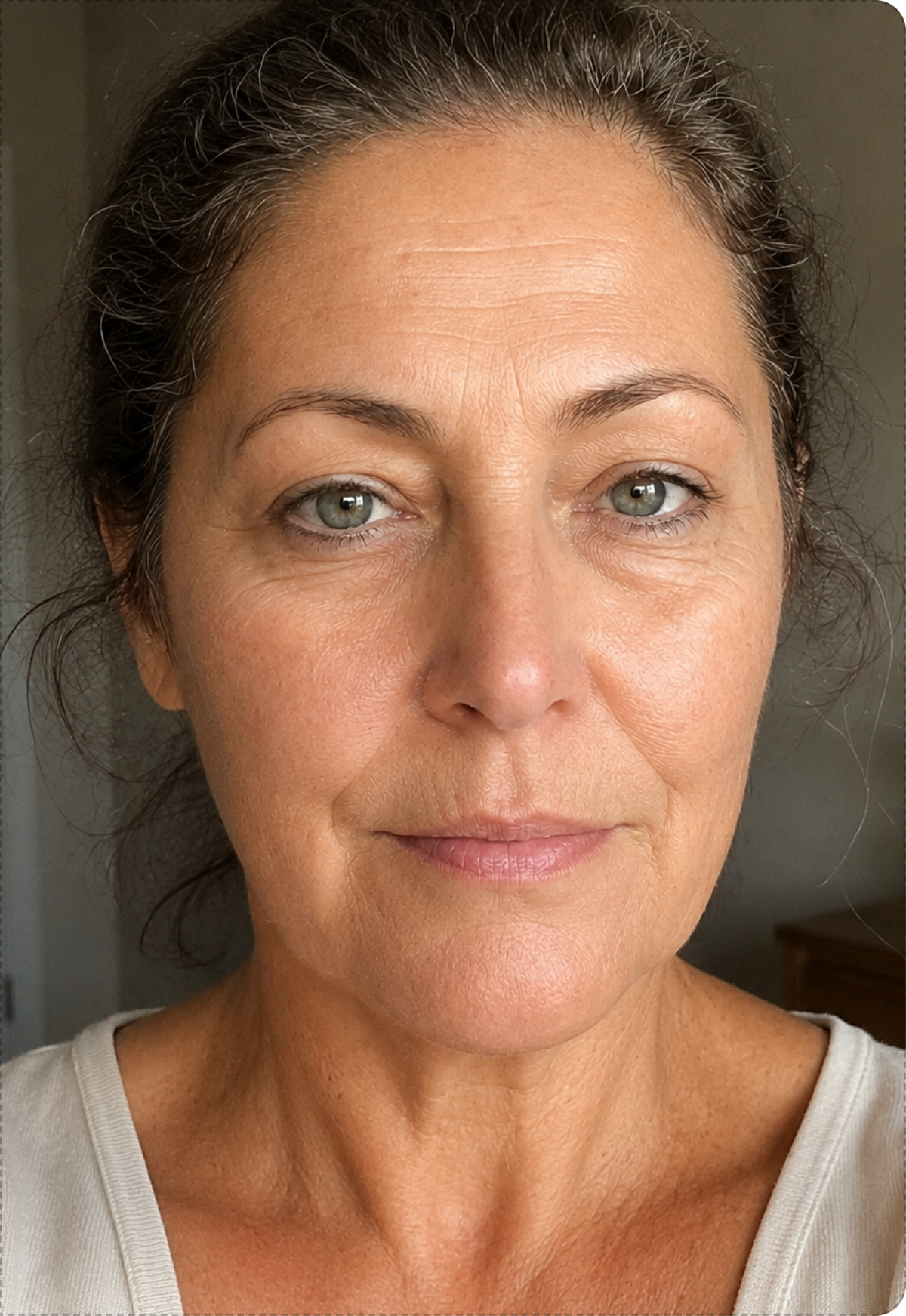After using Glacier Naturals Face Balm — smoother, softer skin